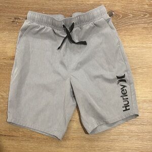 Hurley Light Gray Athletic Boys Shorts